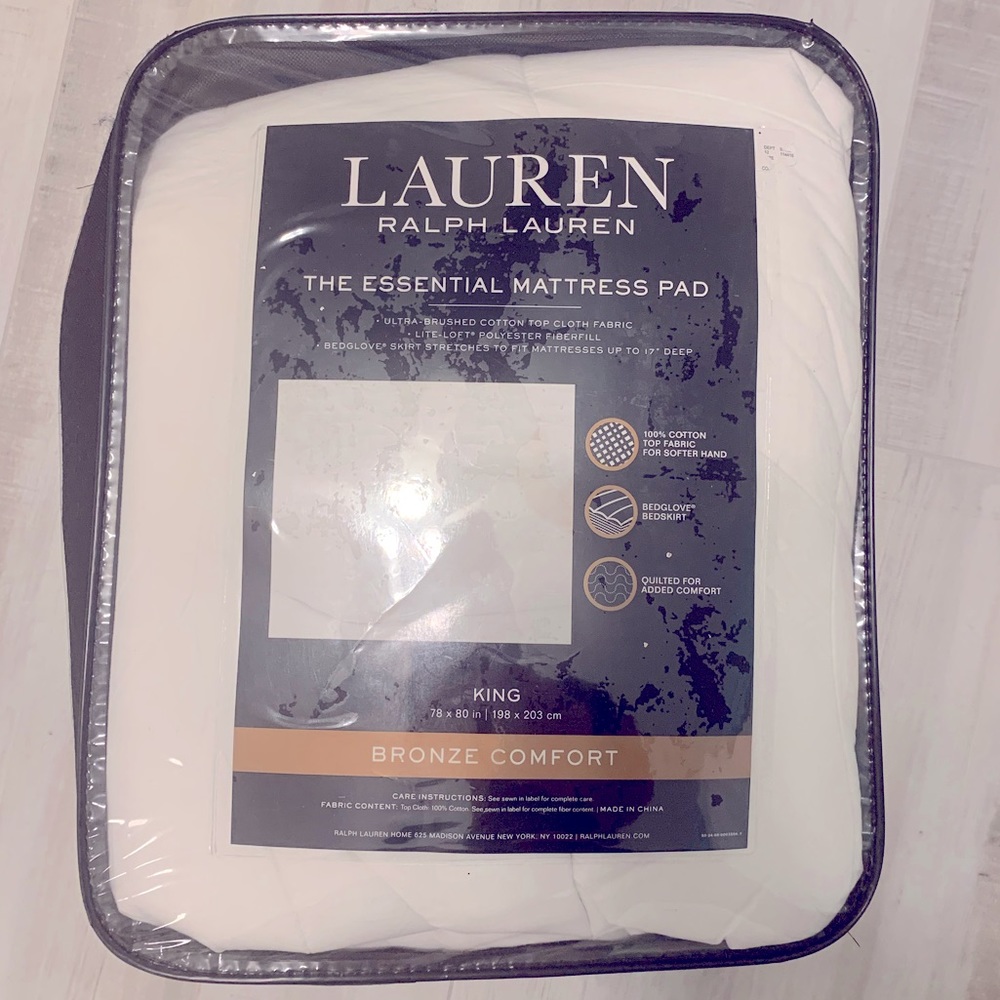 Ralph Lauren King Mattress Pad
